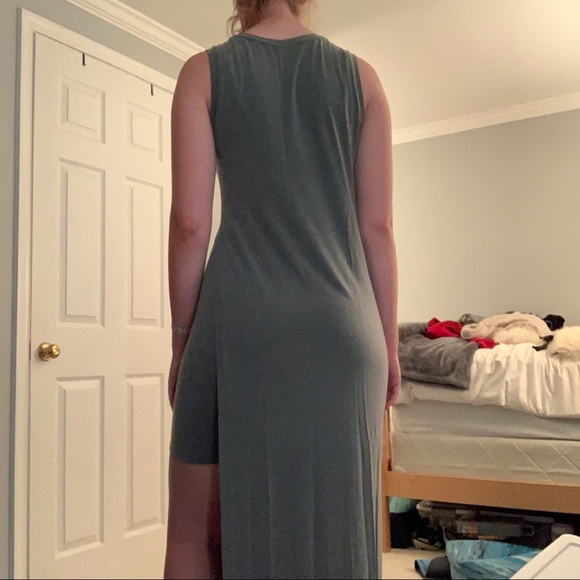 Athleta layered maxi dress with high slit (EUC) - Picture 3 of 4